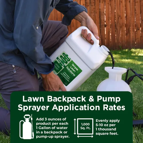 Miniatura 8 de Simple Lawn Solutions - Hierro líquido verde oscuro - Micronutrientes quelatados - Refuerzo concentrado para césped, plantas de interior y jardín al