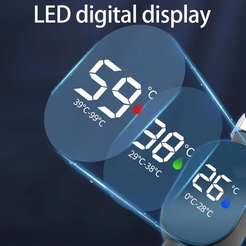 Miniatura 3 de Medidor de temperatura de ducha Medidor de pantalla digital LED Termómetros de agua para el hogar Termostato de baño Medidor de ducha