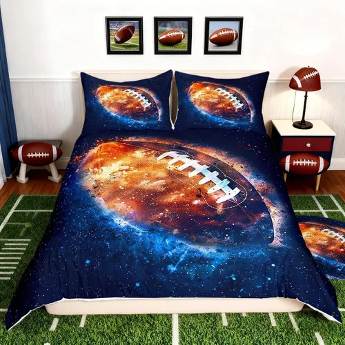 Miniatura 15 de Funda de edredón Happy Camping, juego de ropa de cama con temática de cámper para niños, funda de edredón de estilo rústico para decoración
