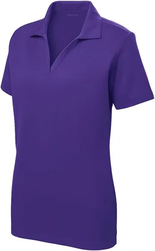 Dri-Equip Racer - Blusa de malla, tipo polo, de manga corta para mujer, desde talla XS hasta 4XL.