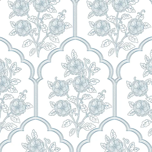 Miniatura 11 de Safiyya Papel tapiz de 118 x 17.3 pulgadas, papel de contacto floral para despegar y pegar, papel de pared vintage, autoadhesivo, extraíble