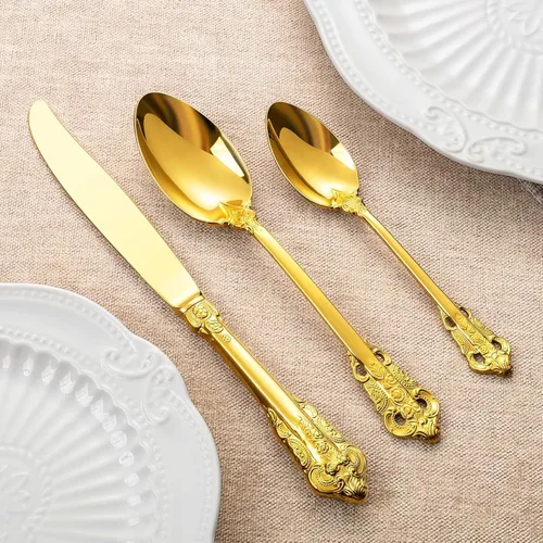 Miniatura 3 de KEAWELL Cuchara de lujo para cena, juego de 4, cucharadas de acero inoxidable 18/10, juego de cucharas de cubiertos, pulido con espejo, 7.8 pulgadas