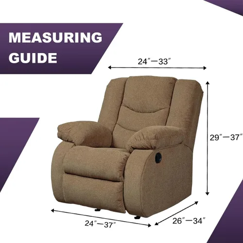 Miniatura 2 de MeilleMaison Funda elástica para silla reclinable, funda para sofá de 1 pieza con parte inferior elástica, lavable, protector de muebles Negro