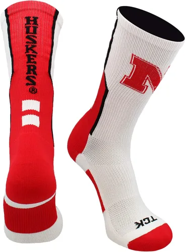 Miniatura 11 de TCK NCAA Perimeter Crew Socks, calcetines deportivos de equipo de rendimiento atlético para hombres y mujeres, absorben la humedad, con licencia