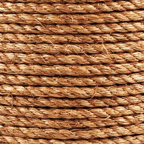 Miniatura 2 de ATERET Cuerda Manila trenzada de 1/4 pulgadas x 600 pies, cuerda de fibra natural de 3 hebras, multiusos para paisajismo, manualidades, proyectos