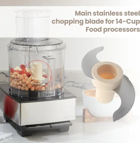 Miniatura 4 de DLC-001TXB - Cuchilla principal de acero inoxidable para procesador de alimentos Cuisinart de 14 tazas, compatible con Cuisinart DLC-2014