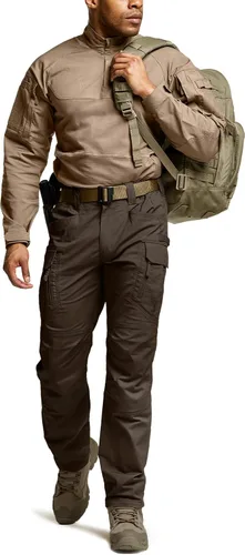 Miniatura 121 de CQR – Pantalones tácticos elásticos tipo cargo para hombre, resistentes al agua, de tela ripstop (antidesgarros), ligeros, ideales para uso diario