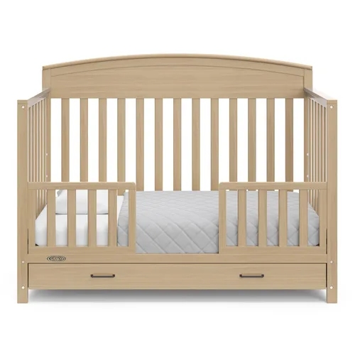 Miniatura 13 de Graco Benton - Cuna convertible 5 en 1 con cajón, certificado GREENGUARD Gold, se convierte de cuna de bebé a cama infantil, sofá cama y cama