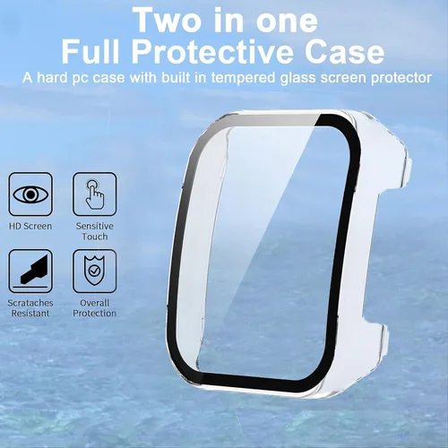 Miniatura 4 de Funda compatible con Amazfit Bip 5, Lamshaw Hard PC Case con protector de pantalla compatible con Amazfit Bip 5 Smart Watch