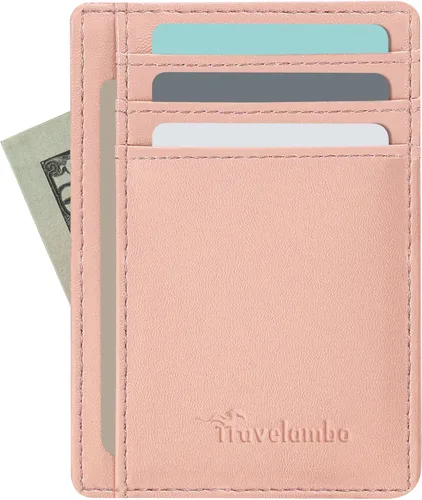 Miniatura 39 de Travelambo Billetera delgada con bolsillo delantero y clip para el dinero con bloqueo de identificación por radiofrecuencia, talla única