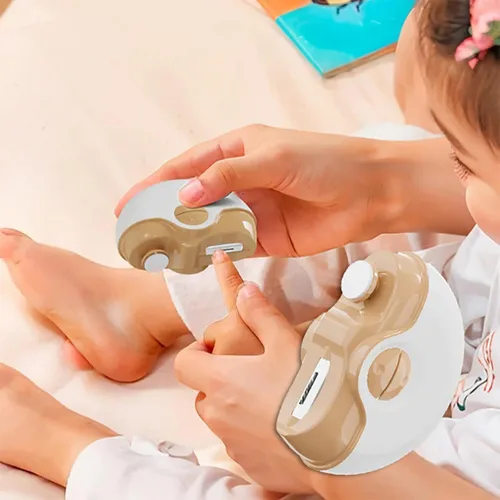 Miniatura 7 de Cortaúñas eléctrico, kit de lima de uñas eléctrico inalámbrico recargable por USB 2 en 1, cortaúñas automático, 2 velocidades, juego profesional