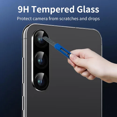 Miniatura 4 de Paquete de 3 protectores de lente de cámara Dengduoduo para Samsung Galaxy A15 5G, protector de cámara de vidrio templado, cubierta trasera