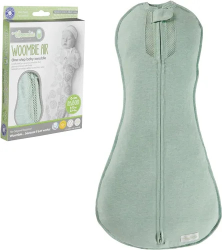 Miniatura 9 de Woombie Baby Air Nursery Swaddling Mantas para bebés Rosas rosa/blancas