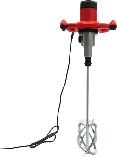 Miniatura 4 de Mezclador de hormigón portátil de 1500 W, mezclador de mortero de cemento de mano, ajustable, 6 velocidades, mortero de lechada de yeso de pintura