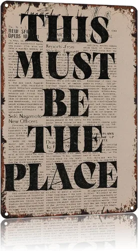 Vintage Poster Retro 70s Funny Trendy Metal Sign 8x12 Inch For Bathroom Bedroom Home Wall Decor(10)