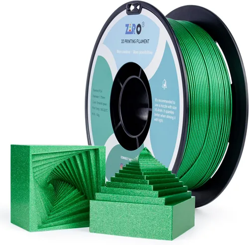 Miniatura 29 de ZIRO - Filamento para impresora 3D, 1.75mm de polilactida brillante con destellos, Serie Camaleón, efecto brillante con destellos, carrete de 1kg