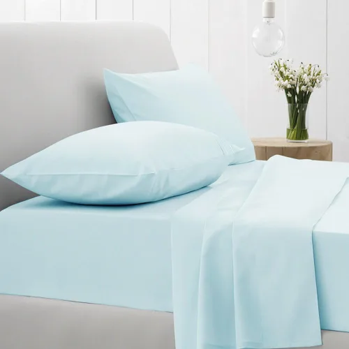 Miniatura 3 de Sweet Home Collection - Lujoso juego de sábanas y edredón de 5 piezas de color sólido para cama, en una bolsa, Agua (Aqua), gemelo