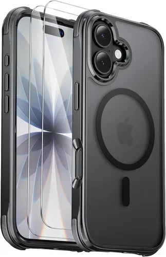 Miniatura 47 de Funda para iPhone Air [compatible con MagSafe] [2 protectores de pantalla] [prueba de caídas de grado militar] Funda magnética resistente
