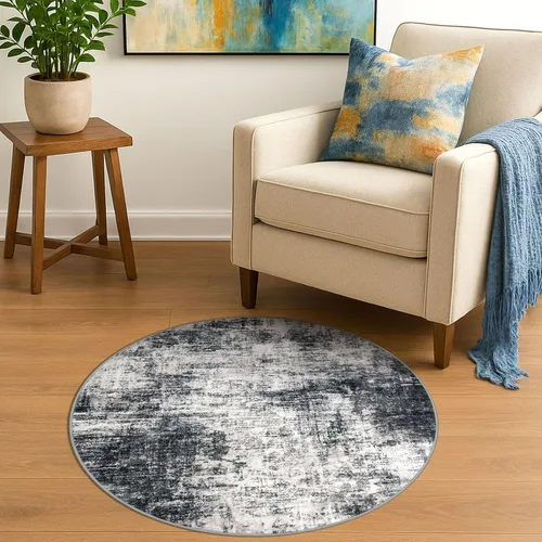 Miniatura 305 de IOHOUZE Alfombra abstracta lavable de 3 x 12 pies para pasillos, antideslizante para cocina, camino de entrada de lana sintética para interiores