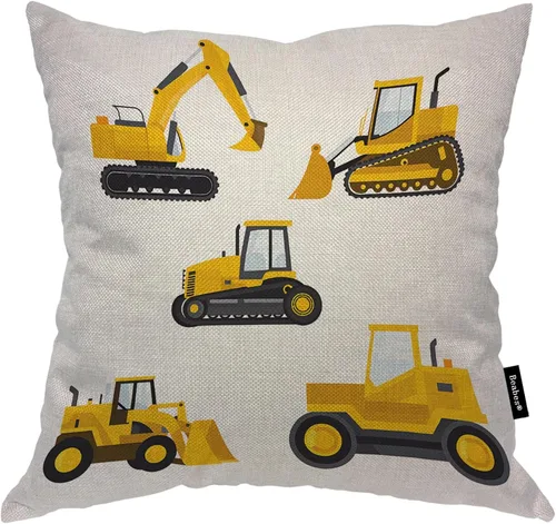 Miniatura 23 de Fundas de almohada de pintura artística, líneas abstractas amarillas y grises, fundas de almohada suaves, funda de cojín para sala de estar, cama