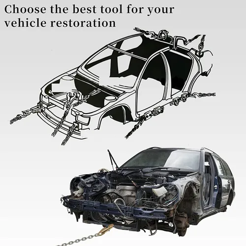 Miniatura 6 de Auto Car Abrazadera de reparación de abrazadera de tracción de 2 vías de 5 toneladas, agarres autoapretables, herramientas de reparación