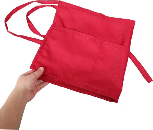 Miniatura 4 de VALICLUD Half Server Apron with Double Pockets Stain and Water Resistant Kitchen Apron for Chefs and Waitstaff Restaurants and Coffee Shops