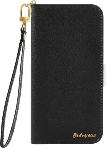 Funda tipo cartera compatible con Samsung Galaxy A02S, piel sintética, a prueba de golpes, TPU con soporte para tarjetas, cierre magnético, color