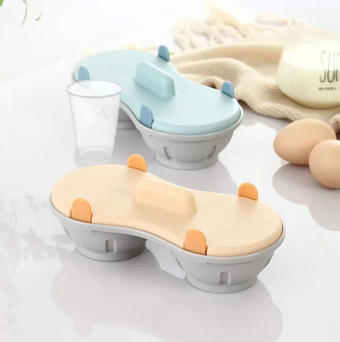Miniatura 4 de Huevo escalfador para microondas, vapor de huevo con taza medidora, lavavajillas, máquina de huevos escalfados, utensilios de cocina