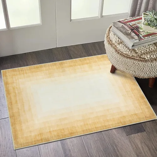 Miniatura 33 de WESTLOOM Alfombra de pasillo de 2 x 6 pies, lavable, moderna, con bordes, antideslizante, resistente a las manchas, borde geométrico, alfombra