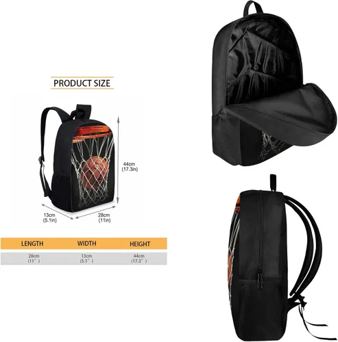 Miniatura 76 de HUGS IDEA Juego de 3 bolsas escolares con aislamiento térmico para el almuerzo, estuche para lápices