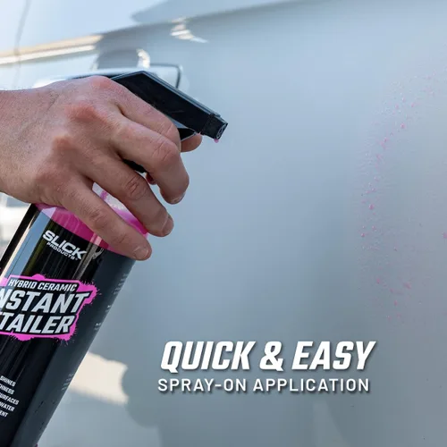 Miniatura 6 de Slick Products Detallador instantáneo de cerámica híbrida: limpia, brilla y protege las superficies del automóvil, fórmula hidrofóbica, espray