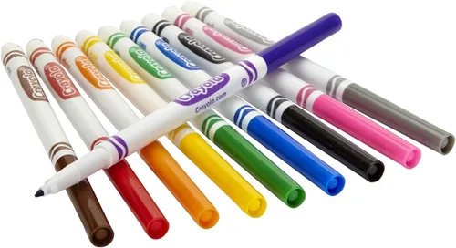 Miniatura 6 de Marcadores de línea fina Crayola, paquete de 200 unidades, marcadores a granel para niños para preescolar, jardín de infantes, aulas de primaria