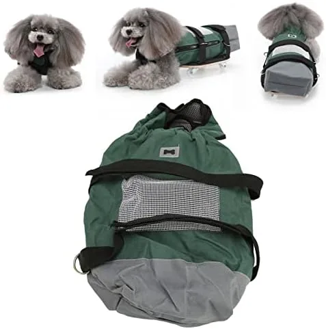Miniatura 8 de Diydeg Silla de ruedas para mascotas para patas traseras, perros paralizados, pecho y extremidades, silla de ruedas alternativa para gatos y perros