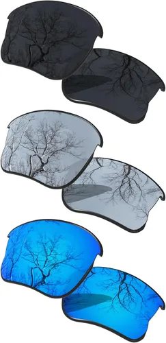 Miniatura 27 de ToughAsNails Juego de 3 lentes polarizadas de repuesto para Oakley Flak Jacket XLJ Pack