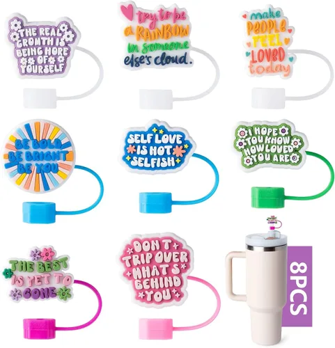 Miniatura 11 de 8 fundas para ratones Stanley Cup, tapa de 0.4 pulgadas de diámetro, compatible con Stanley 20 30 y 40 0z Cup, tapas a prueba de polvo para botella