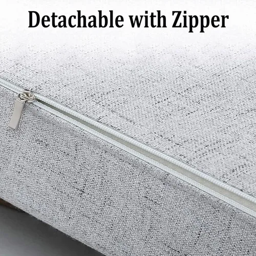 Miniatura 4 de EFELIM Relleno de espacio de cama de lino para cama Queen King de tamaño matrimonial, extensor de colchón rectangular de esponja gruesa para Beige