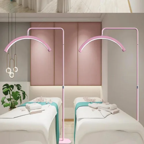 Miniatura 4 de Lámpara de pestañas Bling media luna Lámpara LED regulable con diamantes para esteticistas de pestañas - Lámpara LED de pie para pestañas