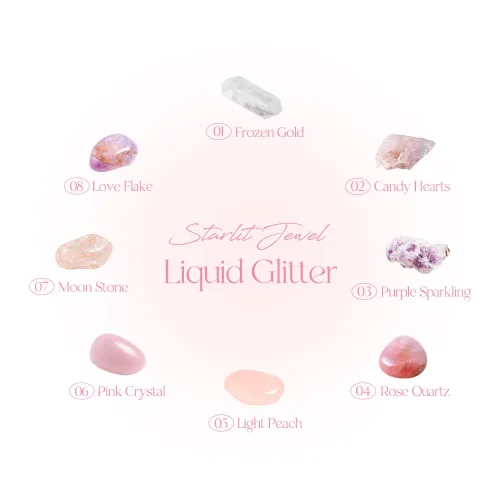 Miniatura 6 de dasique Starlit Jewel - Brillo líquido c #01 Frozen Gold Sombra de purpurina parpadeante Maquillaje coreano Maquillaje de ojos brillante