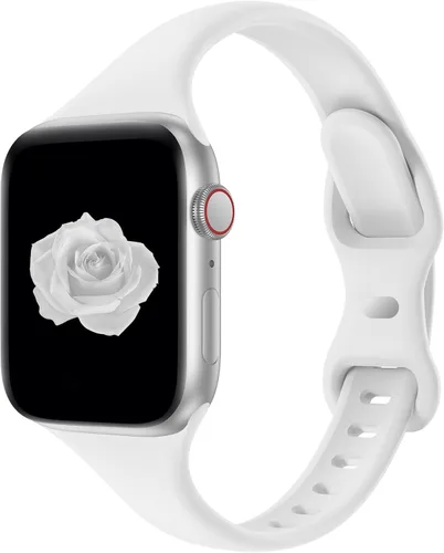 Miniatura 28 de Acrbiutu - Correas compatibles con Apple Watch de 38, 40, 41, 42, 44, 45, 46 y 49 mm, delgada, de silicona, para iWatch serie Ultra, 10, 9, 8, 7, 6