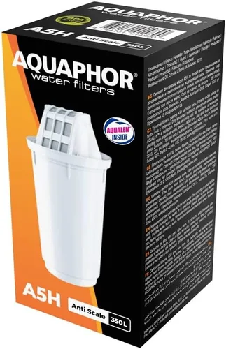 AQUAPHOR Cartucho de filtro A5 con paquete de reducción de dureza añadido 1 | Filtros de cal, cloro, metales pesados | 350L de agua de mejor sabor |
