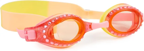 Bling 2O Gafas de natación para niñas Strawberry Lemonade con diamantes de imitación para niños (edades 3+ en adelante) - Protección UV, sin látex,
