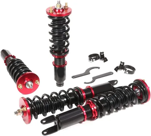 Suspensiones helicoidales amortiguadores de montaje de resorte SCITOO Juego completo de amortiguadores para Acura Integra 1990-1993/Honda Civic