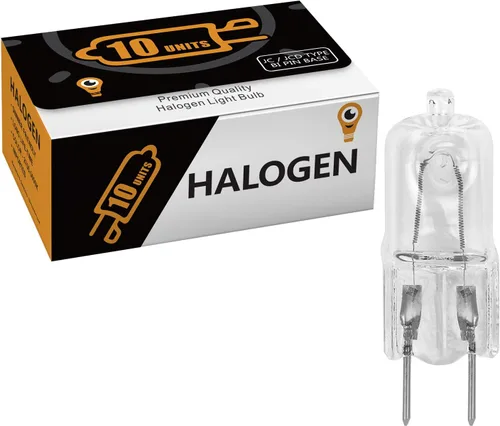Miniatura 4 de Paquete de 10 bombillas halógenas G8 de 25 W 120 V tipo JCD de 25 vatios T4 G8 Puck lámpara de 120 voltios horno microondas estufa superior cocina