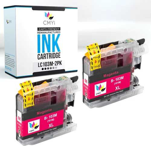 Miniatura 7 de LC103 - Cartucho de tinta de repuesto negro para Brother DCP-J132W, J152W, J172W, J4110DW, J552DW, J752DW, MFC-J245, J285DW, J4310DW, J4410DW
