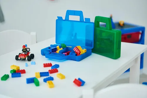 Miniatura 10 de Room Copenhagen, Lego 40870001 - Caja de clasificación para llevar - Estuche de viaje con divisores organizadores, color rojo