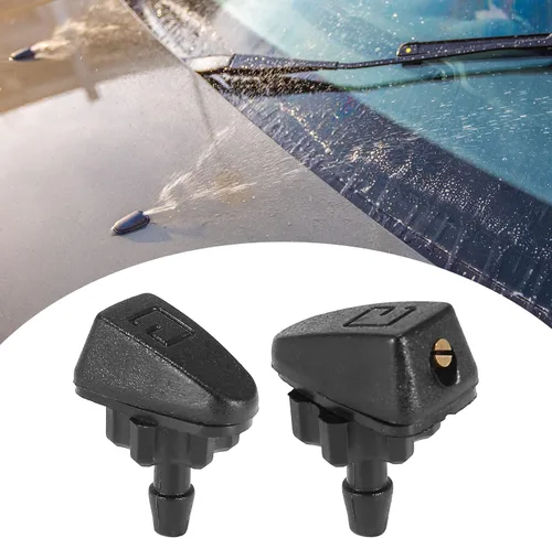Miniatura 3 de Kit de boquillas para limpiaparabrisas con conector de manguera de fluido, 10 piezas, color negro, compatible con Acura MDX 2011, para Honda Pilot