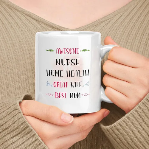Miniatura 59 de Regalo feliz para el día de la madre para mamá Gis desarrolladora de hijo, hija o marido, regalo esposa 11 onzas, taza de cerámica blanca de 15 onzas