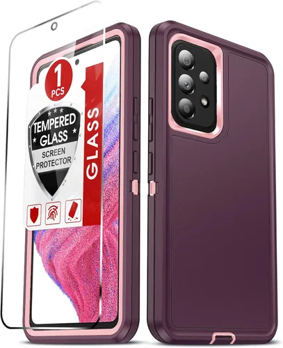 Miniatura 12 de LeYi Funda compatible con Samsumg Galaxy A05 4G: Galaxy A05 4G con resistente a los golpes, 3 en 1 de cuerpo completo, protección resistente