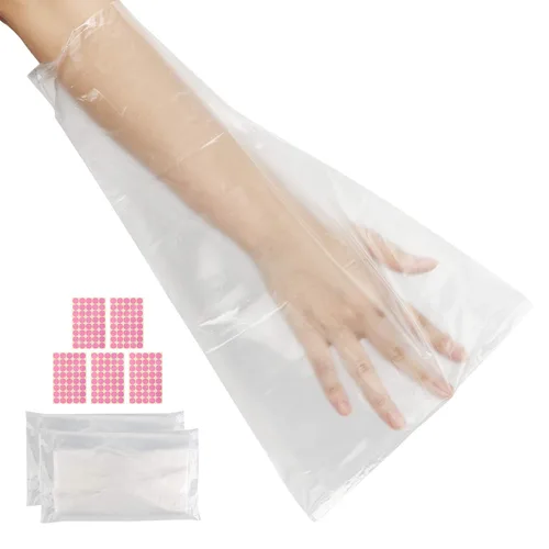 Segbeauty Bolsas de cera de parafina para manos y pies, 200 forros de cera de parafina de plástico, calcetines y guantes de repuesto de cera de baño