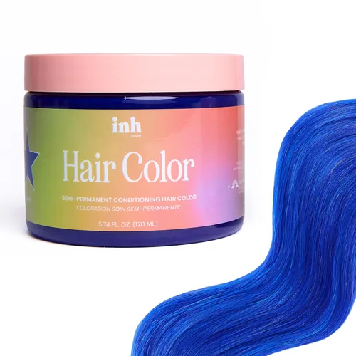Miniatura 18 de INH Tinte semipermanente para el cabello, acondicionador de depósito de color, tinte rosa para el cabello, sin blanqueador, sin peróxido, tinte